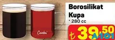 BOROSİLİKAT KUPA 280 CC